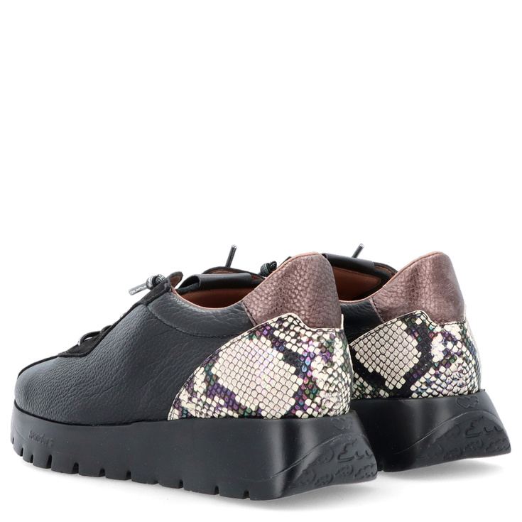 Hiszpańskie sneakersy premium - WONDERS A-2495 CZARNE