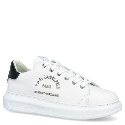 Sneakersy męskie - KARL LAGERFELD KAPRI MENS KL52539 BIAŁE
