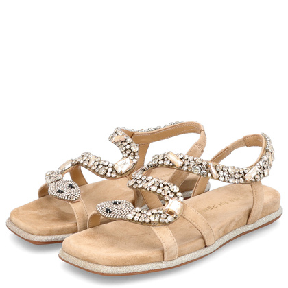 Eleganckie hiszpańskie sandały - ALMA EN PENA V240840 BEŻOWE