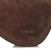 Torebka damska ze skóry - TOSCANIO G87 BRĄZOWA