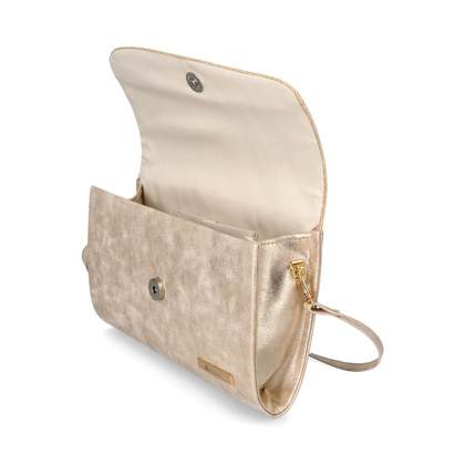 Klasyczna torebka wizytowa - TYMOTEO 32 PRZECIERANY ZŁOTY