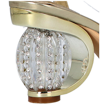 Sandały na modnym obcasie - SCAVIOLA H-06 ZŁOTE