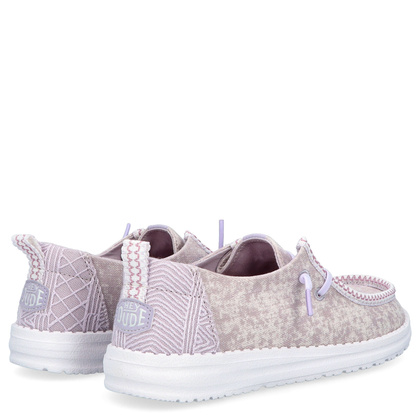 Lekkie półbuty damskie - HEY DUDE WENDY SURF WASH 43132 FIOLETOWE