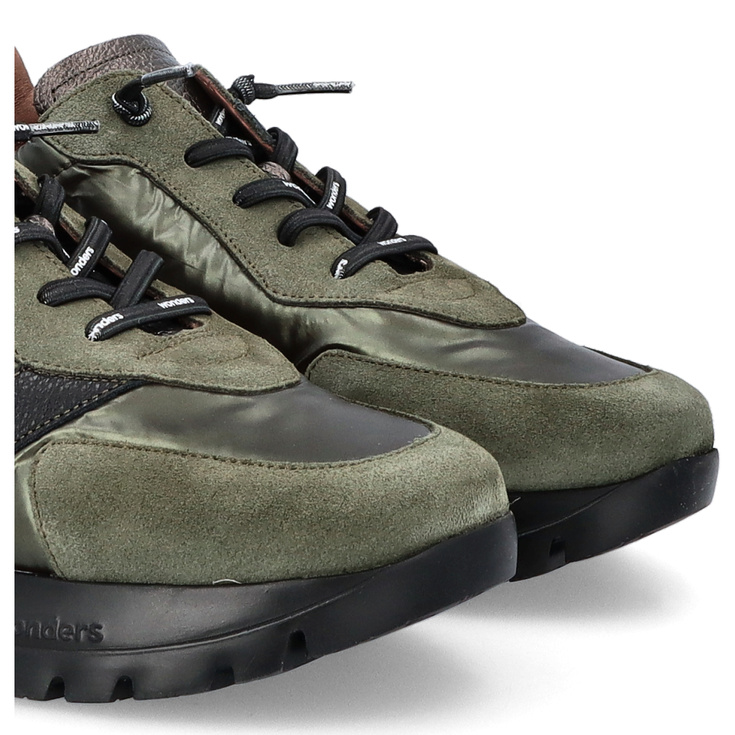 Hiszpańskie sneakersy premium - WONDERS A-2464 KHAKI