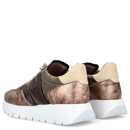 Hiszpańskie sneakersy premium - WONDERS A-2491 ZŁOTE