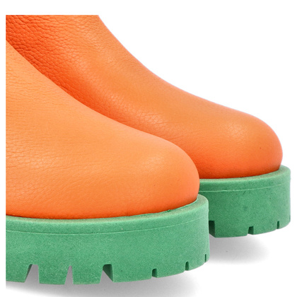 Kolorowe sztyblety - TYMOTEO A1001 POMARAŃCZ ZIELEŃ RÓŻ