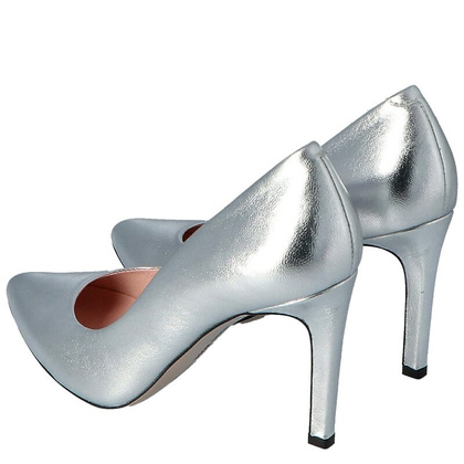 Klasyczne szpilki - BRAVO MODA 1373 SREBRNE