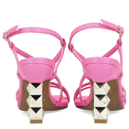 Sandały na ozdobnym słupku - MENBUR 23757 RÓŻOWE