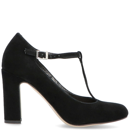 Czółenka z paskami - KOTYL 5931 CZARNE