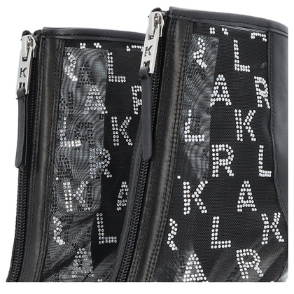 Botki na szpilce premium - KARL LAGERFELD SARABANDE KL30955 CZARNE