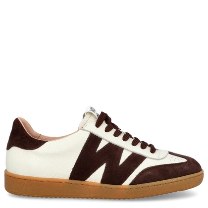 Hiszpańskie sneakersy premium - WONDERS AP-2001 KREMOWO-BRĄZOWE