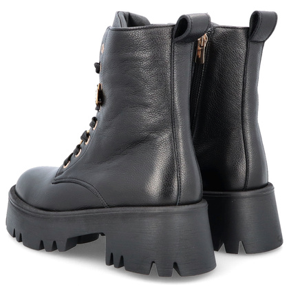 Klasyczne workery ze skóry - KARINO 5231 CZARNE