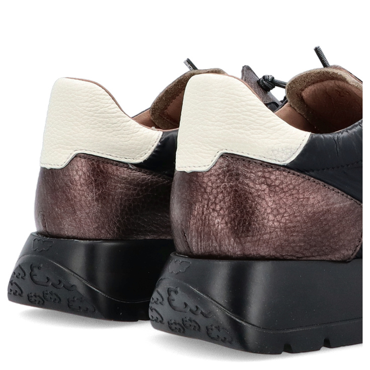 Hiszpańskie sneakersy premium - WONDERS A-2491 METALICZNE