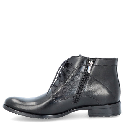 Eleganckie buty męskie zimowe - TAPI D-2372 CZARNE