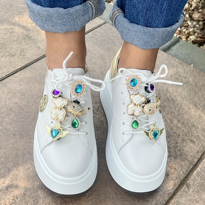 Sportowe buty damskie - FILIPPO DP6058/25 BIAŁY