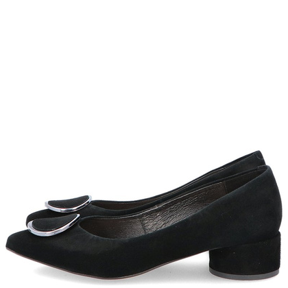 Czółenka na niskim obcasie - KOTYL 9913 CZARNE