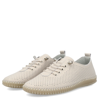 Skórzane półbuty - FILIPPO DP6140/25 BEŻOWE