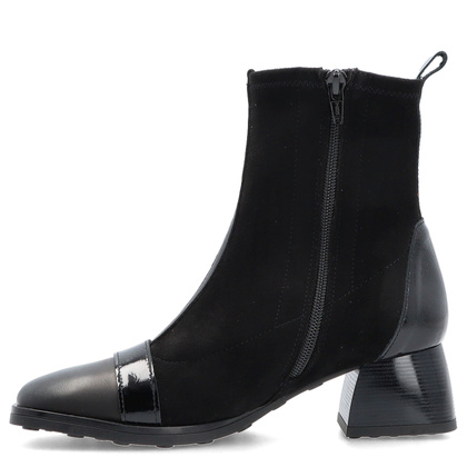 Hiszpańskie botki na obcasie - HISPANITAS HI254219 CZARNE