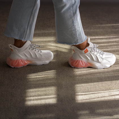 Sneakersy premium - PLEIN SPORT PACS USC0435 BIAŁE