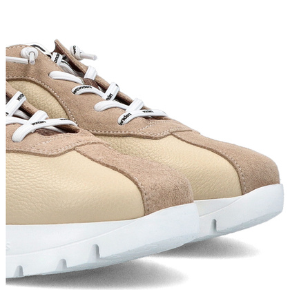 Hiszpańskie sneakersy premium - WONDERS A-2495 BEŻOWE
