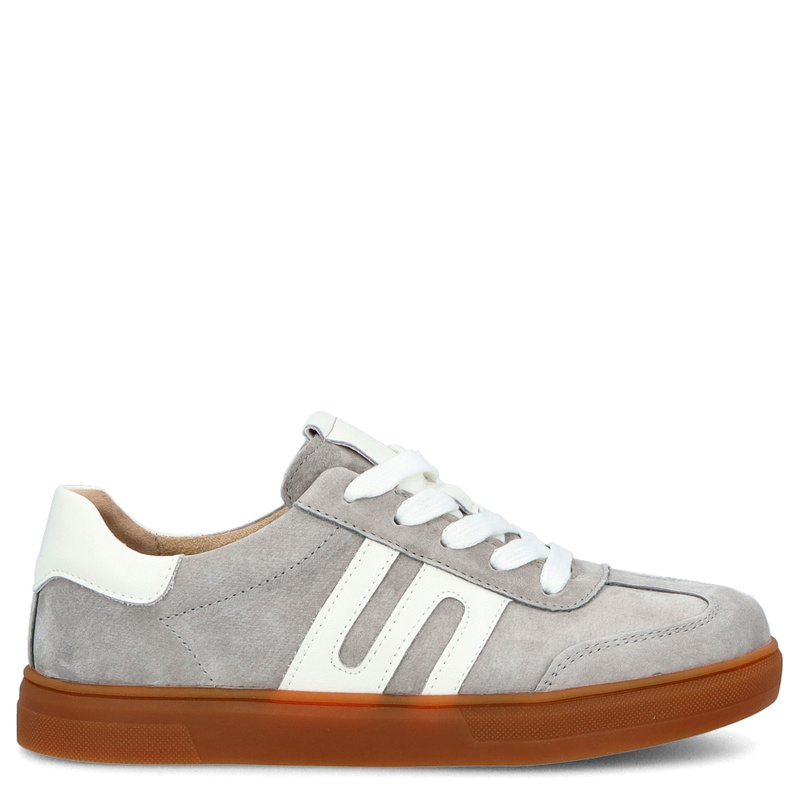 Damskie trampki ze skóry - FILIPPO DP6742/25 SZARE