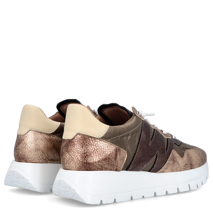 Hiszpańskie sneakersy premium - WONDERS A-2491 ZŁOTE