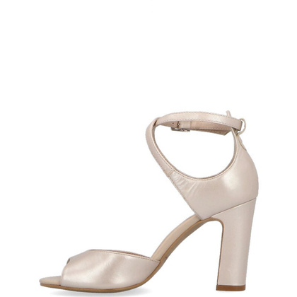 Sandałki na słupku - KOTYL 5915 PERŁOWE