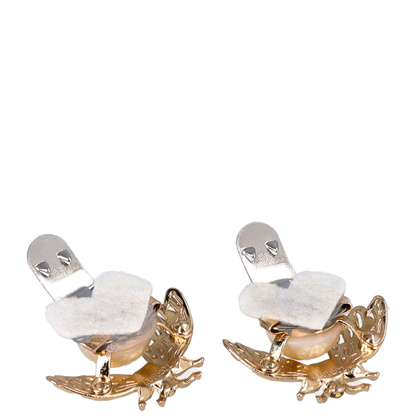 Klipsy do butów pszczółki z perłami - TYMOTEO LOVE T47 ZŁOTE