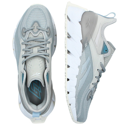 Sportowe sneakersy damskie - REEBOK ZIG KINETICA 3 HR1318 SZARE