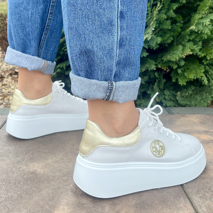 Sportowe buty damskie - FILIPPO DP6058/25 BIAŁY