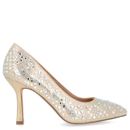 Szpilki z kryształkami - MENBUR 24682 ZŁOTE