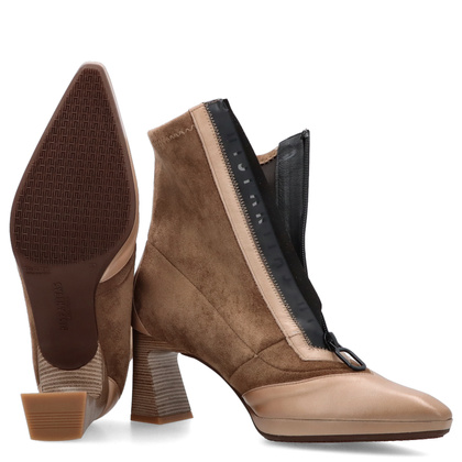 Hiszpańskie botki z zamkiem - HISPANITAS HI254186 BEŻOWE