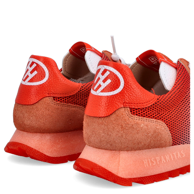 Hiszpańskie sneakersy - HISPANITAS BHV253869 CZERWONO-BIAŁE