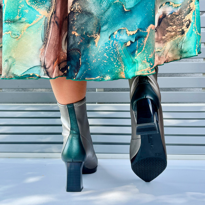 Hiszpańskie botki na obcasie - HISPANITAS CHI243714 ANTRACYT