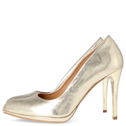 Eleganckie szpilki z podsuwką - TYMOTEO PARIS ZŁOTE