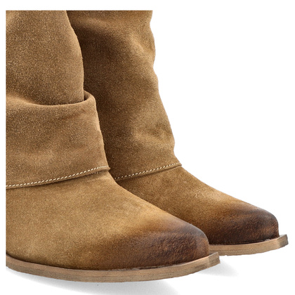 Kowbojki z wywijaną cholewką - CHEBELLO 4594 BRĄZOWE