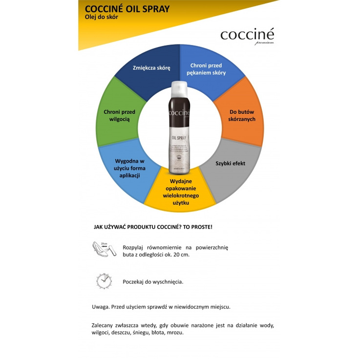 COCCINE OIL SPRAY - Tłuszcz do obuwia w sprayu