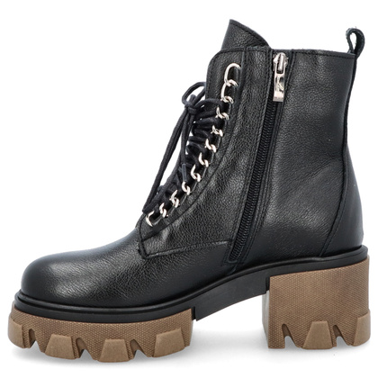 Trapery na grubym spodzie - LEMAR 60376 CZARNE