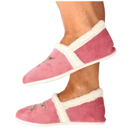 Luksusowe kapcie z futerkiem - MACARENA ANAIS 26 RÓŻOWE