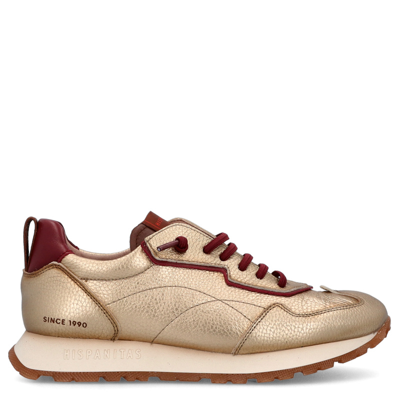 Hiszpańskie sneakersy damskie - HISPANITAS HI254312 ZŁOTE