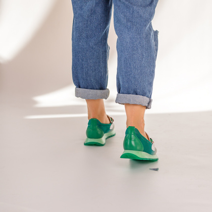 Hiszpańskie półbuty - HISPANITAS BHV253948 ZIELONE