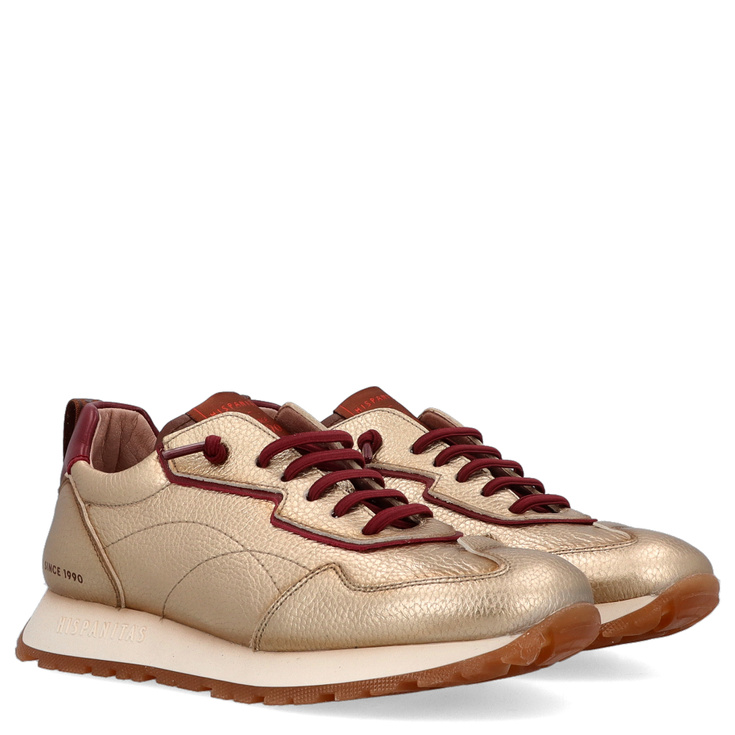 Hiszpańskie sneakersy damskie - HISPANITAS HI254312 ZŁOTE