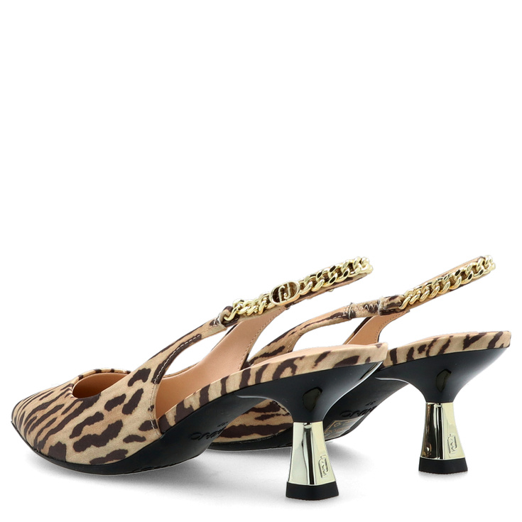 Czółenka bez pięty z motywem zwierzęcym  - LIU JO SANDIE 08