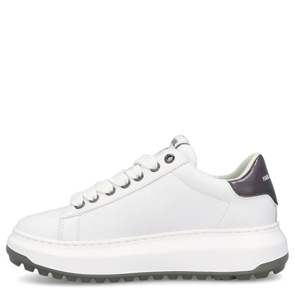 Sneakersy męskie - KARL LAGERFELD KAPRI LUG KL57530 BIAŁE