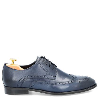 Wizytowe półbuty męskie - TAPI A-6688 GRANATOWE