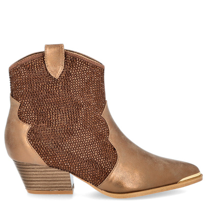 Hiszpańskie kowbojki ocieplane - MENBUR 25794 STARE ZŁOTO