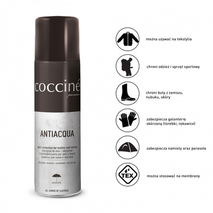 COCCINE ANTIACQUA - Bezbarwny impregnat w sprayu 250 ml