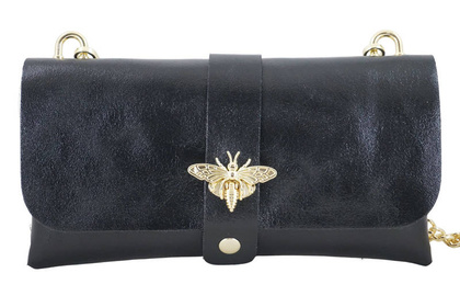 Torebka ze skóry metalizującej - BARBERINIS 958/1 CZARNA