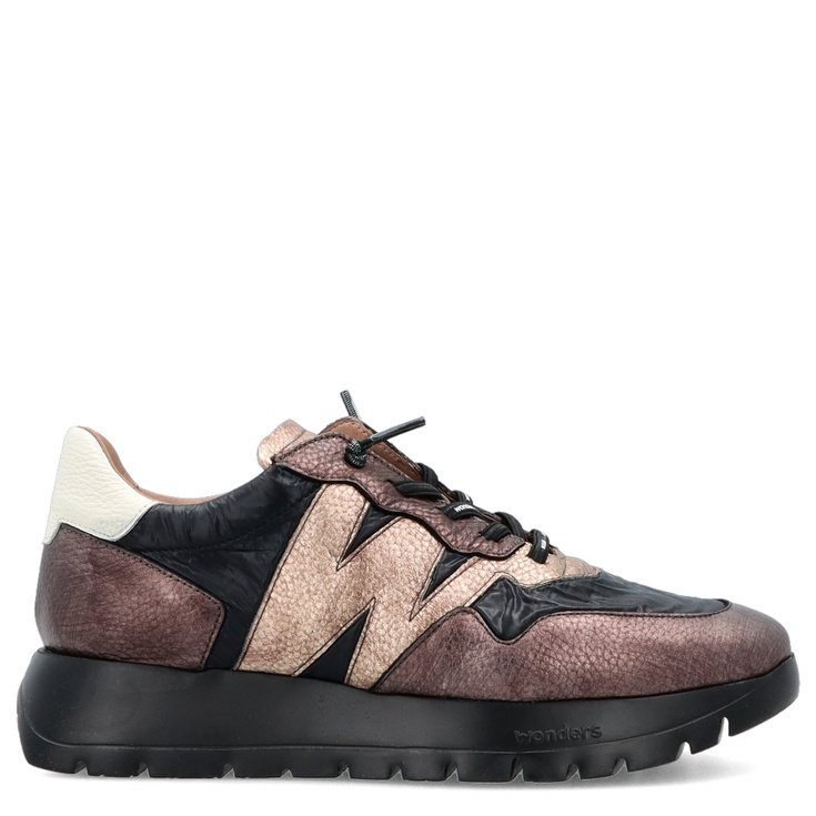 Hiszpańskie sneakersy premium - WONDERS A-2491 METALICZNE