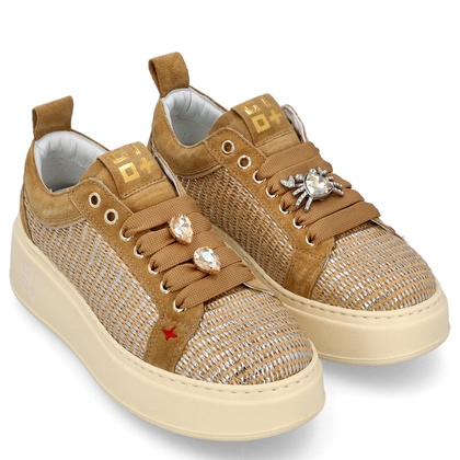 Sneakersy damskie premium - GIO+ PIA350A BEŻOWE
